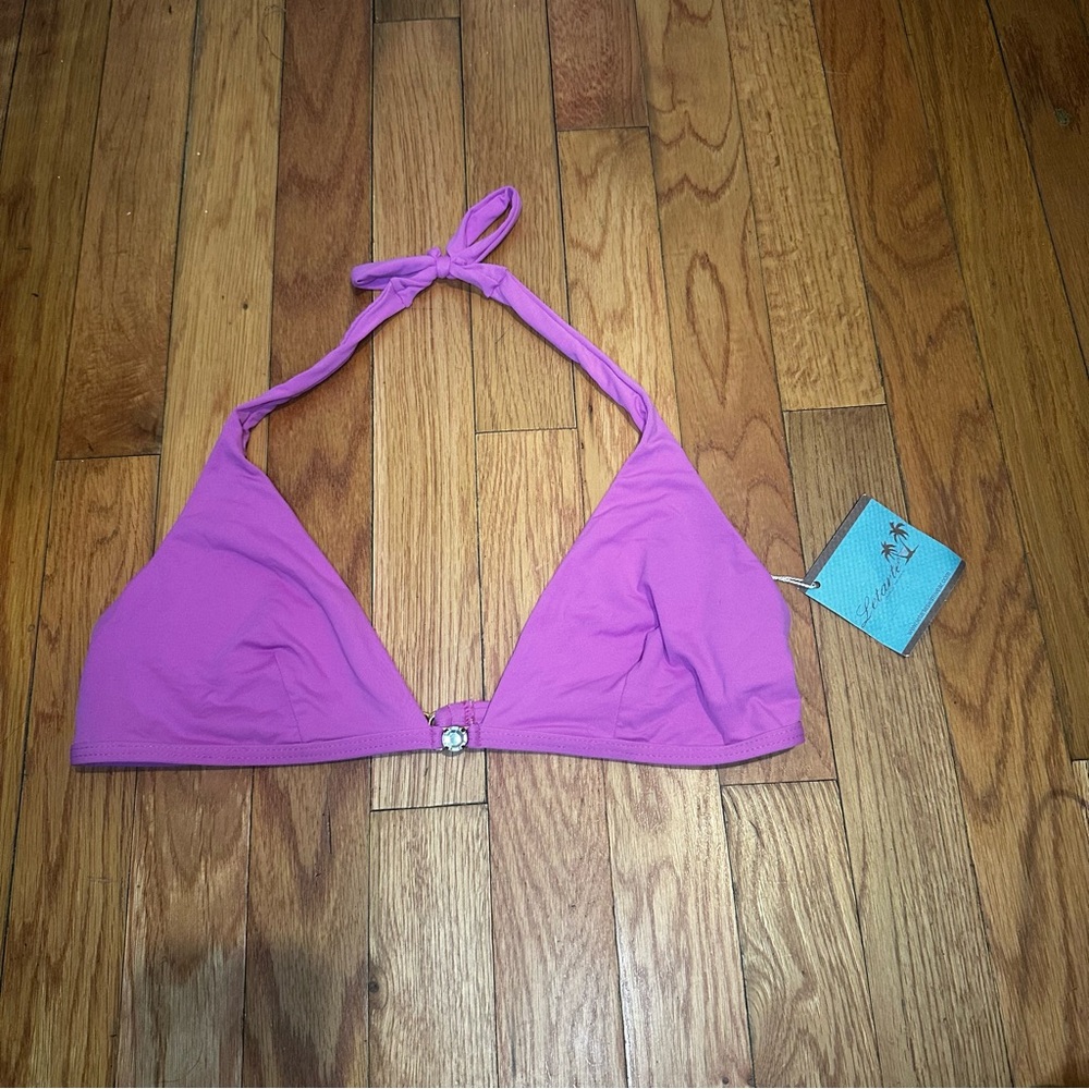 NWT Letarte Bikini Top Purple Large‎
